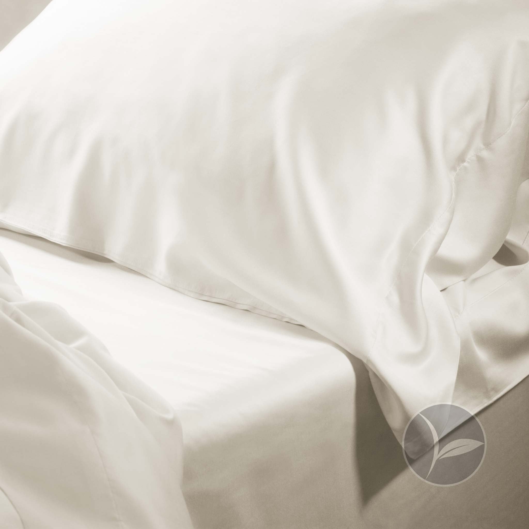 Bamboo Sheets Eggshell White 500 Thread Count